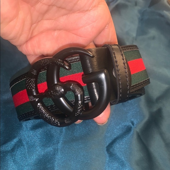 Men's Black and Green Designer Belt NWOT - Picture 1 of 1